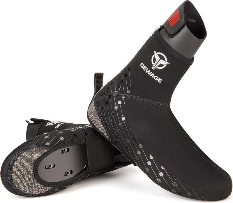 GEWAGE Cycling Shoe Covers -Warm Bike Shoe Covers - Windproof Mountain Road Cycling Overshoes - Cycling Shoe Cover for Men Women - Image 1